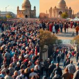 Jak tłumy zmieniają się między sezonem wysokim i niskim w turystyce